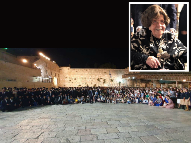 Shoshana Ovitz feiert ihren 104. Geburtstag mit ihren rund 400 Nachkommen an der Kotel